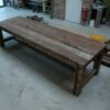 Kasteeltafel 'SIERRA' in Azobe Scheepsvloer