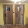 Binnendeur in gebruikt steigerhout, old barnwood, oude eik, ... - Afbeelding 3
