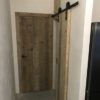 Binnendeur in gebruikt steigerhout, old barnwood, oude eik, ... - Afbeelding 4
