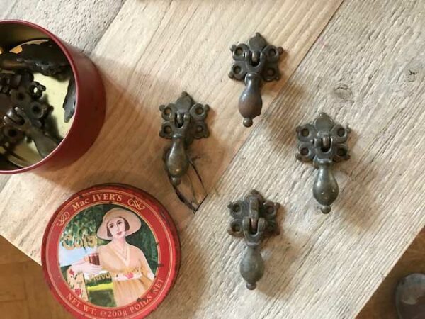 Uniek lotje Koperen Handgrepen 8st