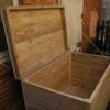 Kussenbox op wielen in gebruikt steigerhout - Afbeelding 2